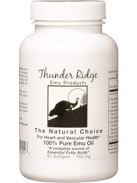 Thunder Ridge Emu Products, Emu Oil, 90 Softgels