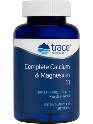 Trace Minerals, Complete Calcium & Magnesium 1:1, 120 Tablets