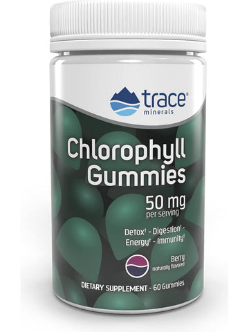 Trace Minerals, Chlorophyll Gummies, Berry flavor, 60 Gummies