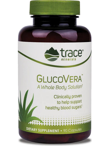 Trace Minerals, GlucoVera, 90 Capsules