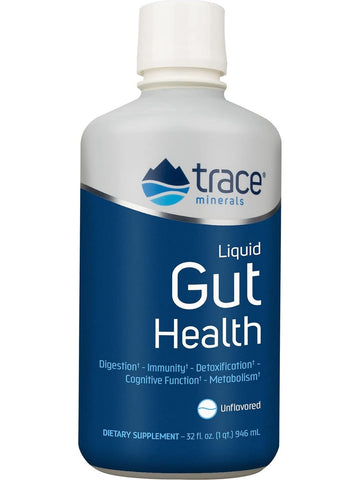 Trace Minerals, Liquid Gut Health, Unflavored, 32 fl oz