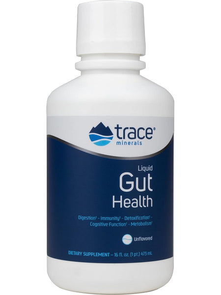 Trace Minerals, Liquid Gut Health, Unflavored, 16 fl oz