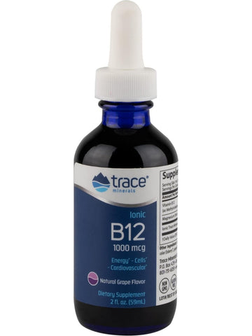 Trace Minerals, Ionic B12, 1,000 mcg, 2 fl oz