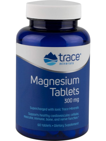 Trace Minerals, Magnesium Tablets, 300 mg, 60 Tablets