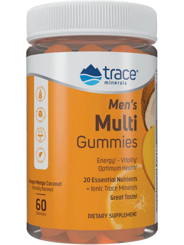 Trace Minerals, Men's Multi Gummies, Orange Mango Coconut, 60 Gummies