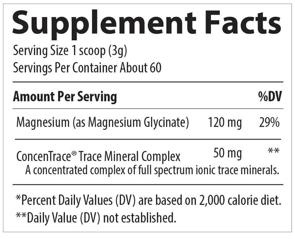 Trace Minerals, Magnesium Glycinate Powder, Mixed Berry Lemonade, 180 g