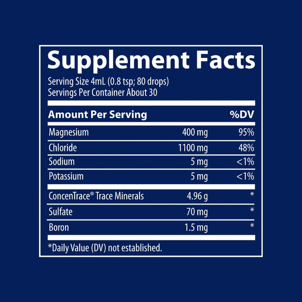 Trace Minerals, Low Sodium Mega Mag, 400 mg, 4 fl oz