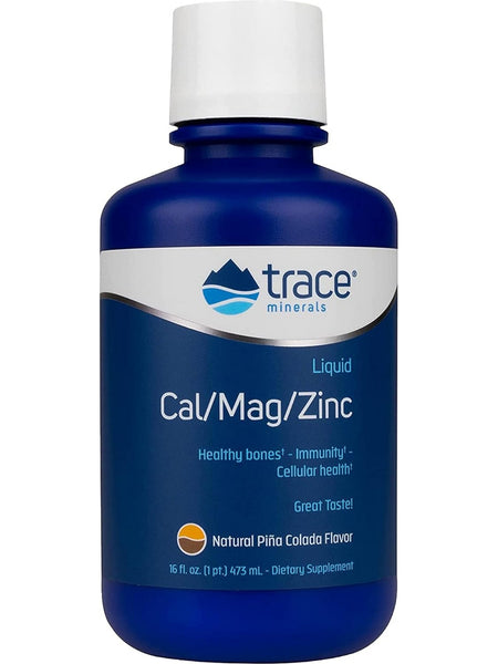 Trace Minerals, Liquid Cal/Mag/Zinc, 16 fl oz