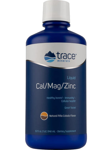 Trace Minerals, Liquid Cal/Mag/Zinc, 32 fl oz