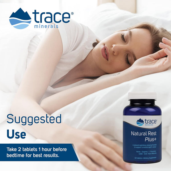 Trace Minerals, Natural Rest Plus+, 60 Tablets