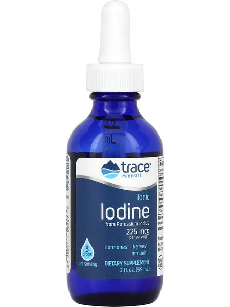 Trace Minerals, Ionic Iodine from Potassium Iodide, 225 mcg, 2 fl oz