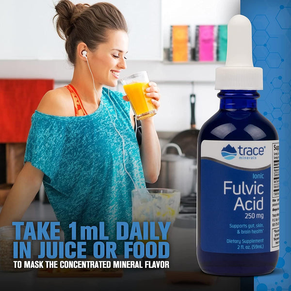 Trace Minerals, Ionic Fulvic Acid 250 mg, 2 fl oz