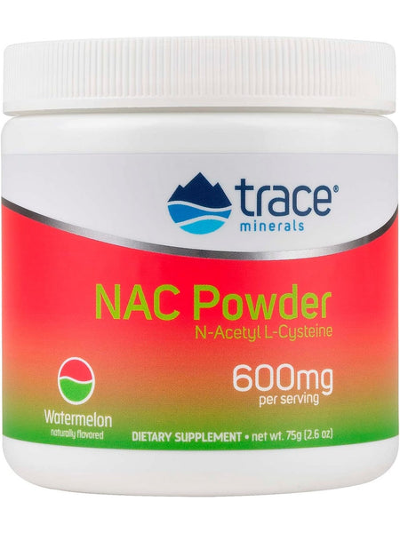 Trace Minerals, NAC Powder, Watermelon, 75 g