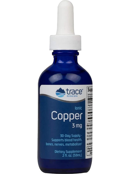 Trace Minerals, Ionic Copper, 3 mg, 2 fl oz