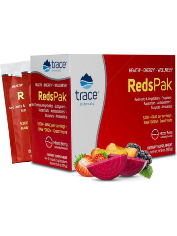 Trace Minerals, Reds Pak, 30 Packets