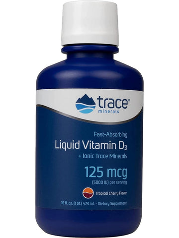 Trace Minerals, Liquid Vitamin D3, Tropical Cherry, 16 fl oz