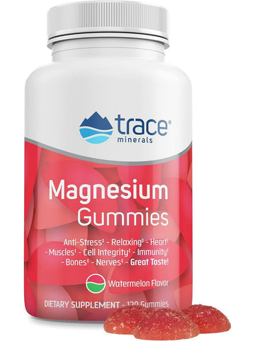 Trace Minerals, Magnesium Gummies, Watermelon, 120 Gummies