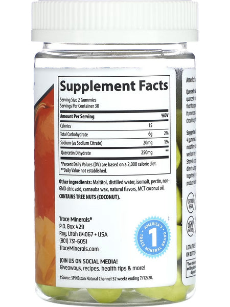 Trace Minerals, Quercetin Gummies, 60 Gummies