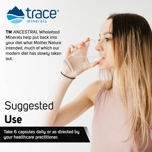 Trace Minerals, TMAncestral Wholefood Minerals, 180 Capsules