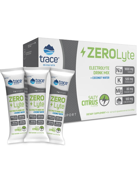 Trace Minerals, ZeroLyte, Salty Citrus, 30 Packets