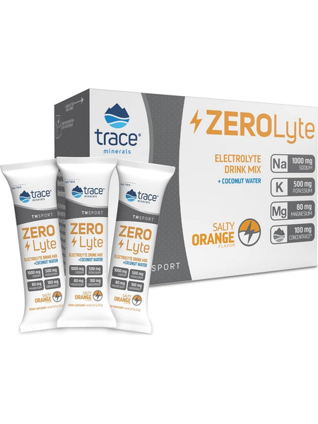 Trace Minerals, ZeroLyte, Salty Orange, 30 Packets