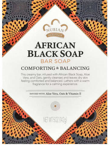 Nubian Heritage, African Black Bar Soap, 5 oz