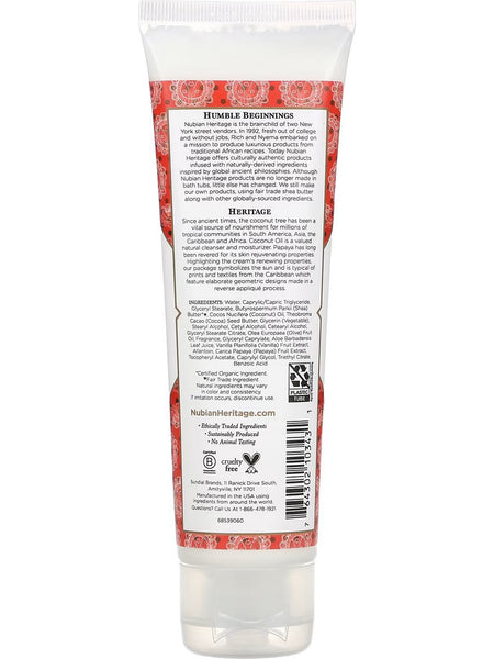 Nubian Heritage, Polishing & Renewing Hand Cream Coconut & Papaya, 4 oz