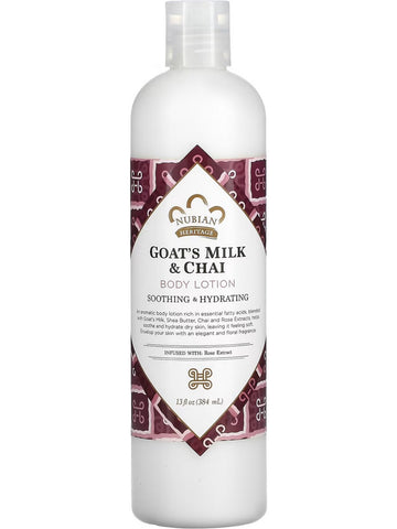 Nubian Heritage, Body Lotion Goat's Milk & Chai, 13 fl oz