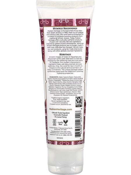 Nubian Heritage, Hand Cream Goat's Milk & Chai, 4 oz