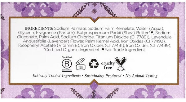 Nubian Heritage, Bar Soap Lavender & Wildflowers, 5 oz