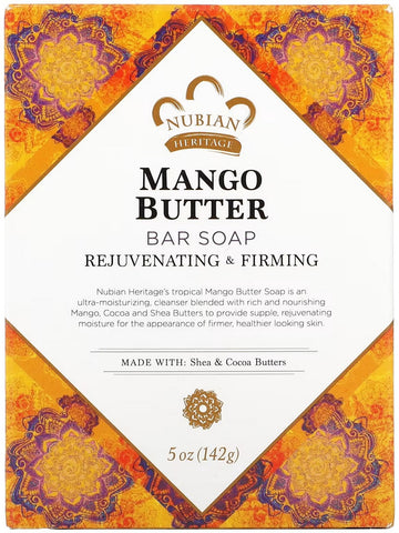 Nubian Heritage, Bar Soap Mango Butter, 5 oz