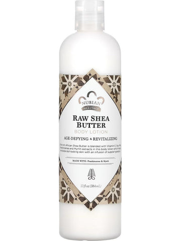 Nubian Heritage, Body Lotion Raw Shea Butter, 13 oz