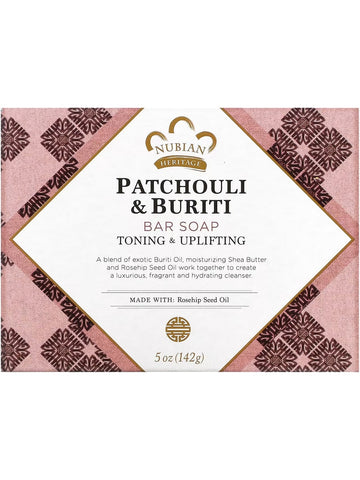 Nubian Heritage, NHO Patchouli Bar Soap, 5 oz