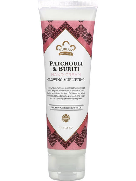 Nubian Heritage, Hand Cream Patchouli & Buriti, 4 oz