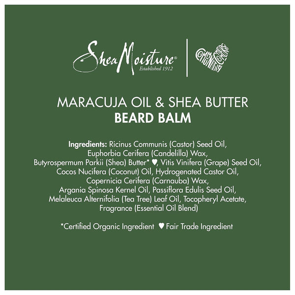 SheaMoisture, Men, Maracuja Oil and Shea Butter, Beard Balm, 4 fl oz