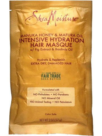 SheaMoisture, Manuka Honey and Mafura Oil, Intensive Hydration Hair Masque with Fig Extract and Baobab Oil, 2 oz