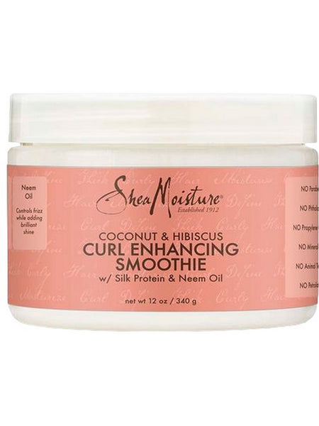 SheaMoisture, Coconut and Hibiscus, Curl Enhancing Smoothie with Silk Protein and Neem Oil, 12 oz