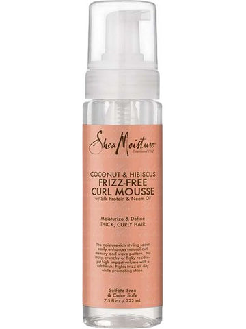 SheaMoisture, Coconut and Hibiscus, Frizz-Free Curl Mousse with Silk Protein and Neem Oil, 7.5 fl oz