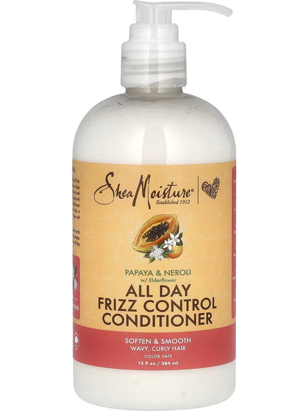 SheaMoisture, All Day Frizz Control Conditioner, Papaya and Neroli with Elderflower, 13 fl oz