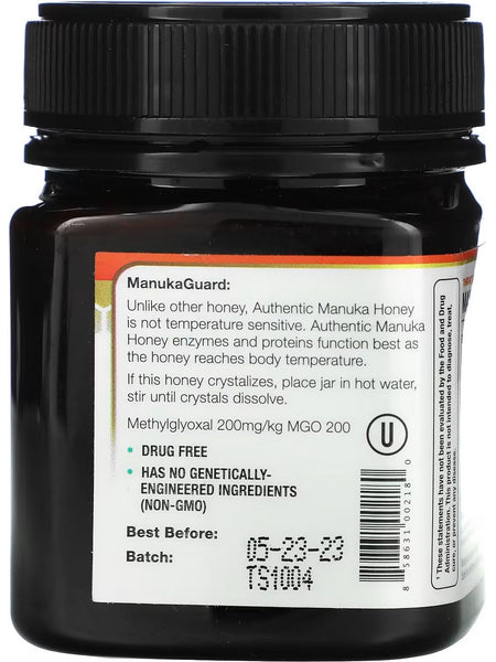 ManukaGuard, Throat Soother, Manuka Honey, MGO 200, 8.8 oz