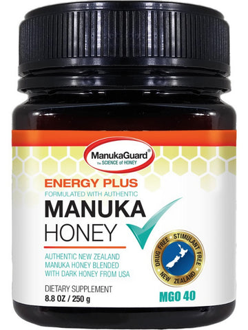 ManukaGuard, Energy Plus, Formulated with Authentic Manuka Honey, MGO 40, 8.8 oz