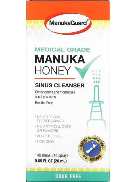 ManukaGuard, Medical Grade Manuka Honey, Sinus Cleanser, 0.65 fl oz