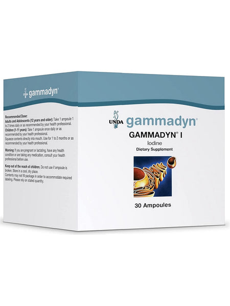 UNDA, Gammadyn I (Iodine) Dietary Supplement, 30 Ampoules