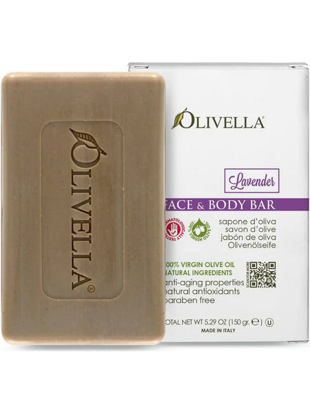 OLIVELLA, Bar Soap Lavender, 5.29 oz