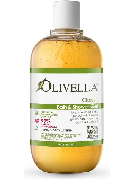 OLIVELLA, Bath & Shower Gel, Classic, 16.9 fl oz