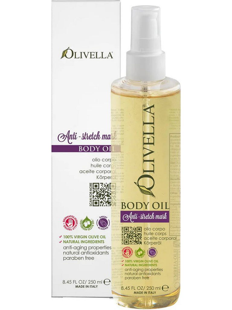 OLIVELLA, Olivella Body Oil (Anti-Stretch Mark Spray Bottle), 8.45 fl oz