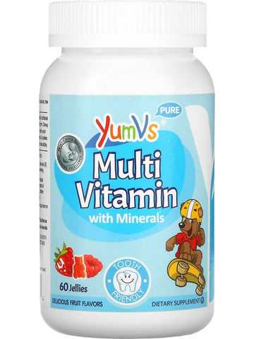 YumV's, Multi Vitamin with Minerals, Delicious Fruit Flavors, 60 Jellies