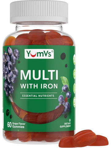 YumV's, Multi with Iron, Grape, 60 Gummies