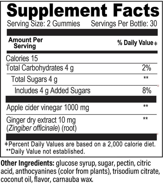 YumV's, Apple Cider Vinegar and Ginger, Apple, 60 Gummies