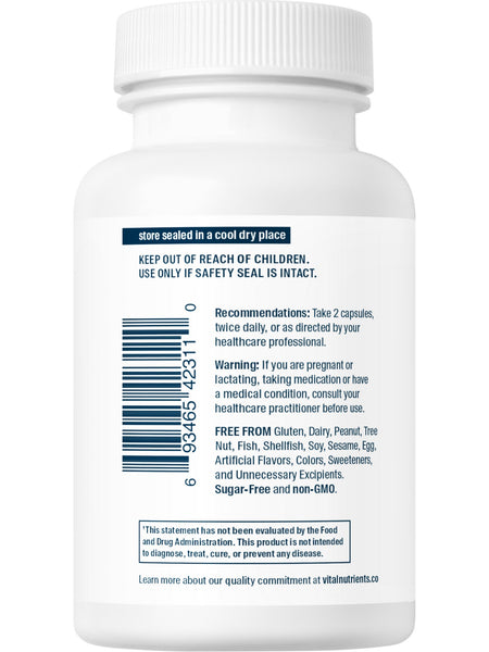 Vital Nutrients, Adrenal Support, 60 capsules
